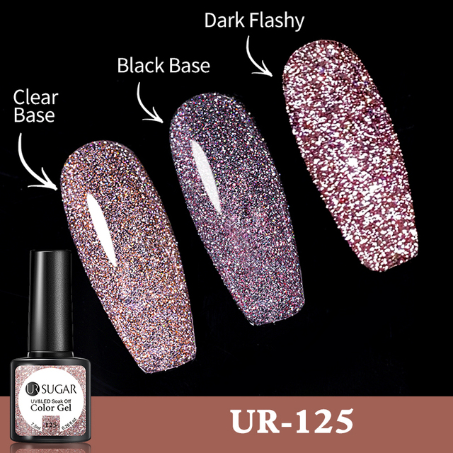 UR SUGAR Reflective Cat Magnetic Laser Gel Nail Polish Rainbow Gel Shine Semi Permanent Soak Off UV LED Varnish Nail Art