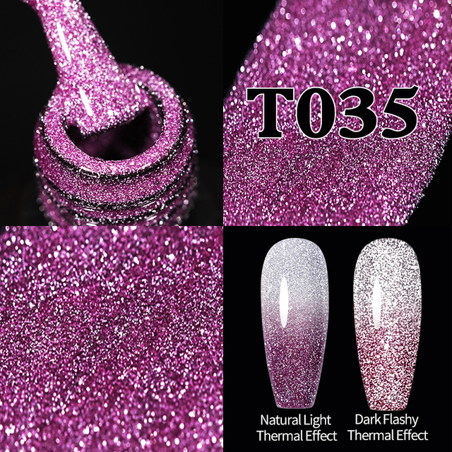 UR Sugar Fluorescent Reflective Gel Holographic Gel Nail Polish Shine Neon Glitter Semi Permanent Soak Off UV LED Nail Gel