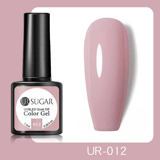 UR SUGAR 7.5ml Glitter UV Gel Polish Bling Sequins Rose Gold Silver Soak Off Manicure Nail UV Gel Polish Lacquer Base