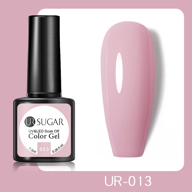 UR SUGAR 7.5ml Glitter UV Gel Polish Bling Sequins Rose Gold Silver Soak Off Manicure Nail UV Gel Polish Lacquer Base