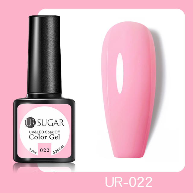 UR SUGAR 7.5ml Glitter UV Gel Polish Bling Sequins Rose Gold Silver Soak Off Manicure Nail UV Gel Polish Lacquer Base