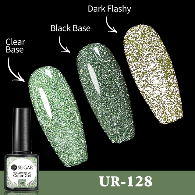 UR SUGAR Reflective Cat Magnetic Laser Gel Nail Polish Rainbow Gel Shine Semi Permanent Soak Off UV LED Varnish Nail Art