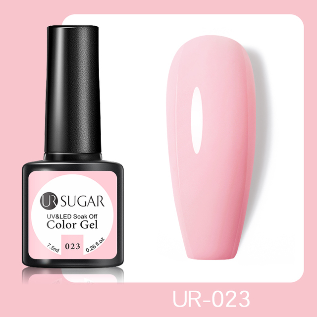 UR SUGAR 7.5ml Glitter UV Gel Polish Bling Sequins Rose Gold Silver Soak Off Manicure Nail UV Gel Polish Lacquer Base