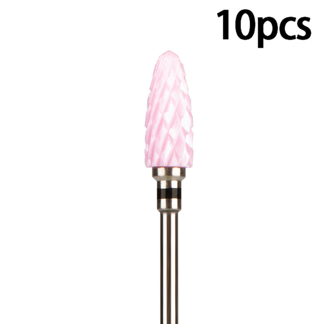 Nail Bits Ceramic Nail Drill Bit Pedicure Drill Milling Cutter For Manicure Machine Pedicure Caps Ceramic Drill Nail Polish Tools