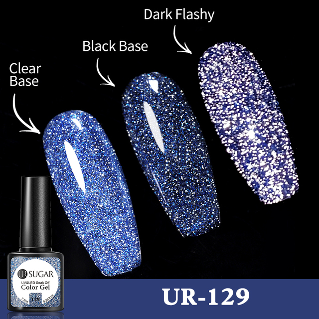 UR SUGAR Reflective Cat Magnetic Laser Gel Nail Polish Rainbow Gel Shine Semi Permanent Soak Off UV LED Varnish Nail Art