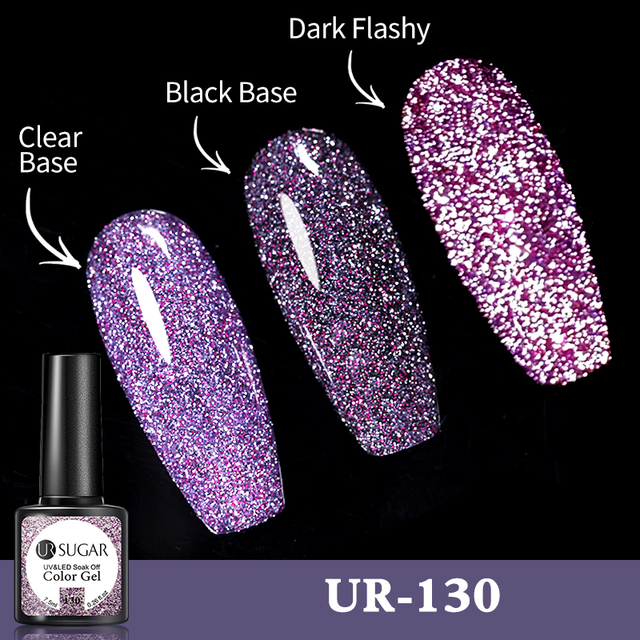 UR SUGAR Reflective Cat Magnetic Laser Gel Nail Polish Rainbow Gel Shine Semi Permanent Soak Off UV LED Varnish Nail Art