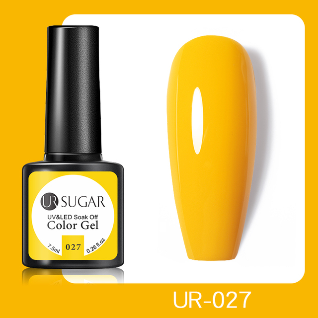 UR SUGAR 7.5ml Glitter UV Gel Polish Bling Sequins Rose Gold Silver Soak Off Manicure Nail UV Gel Polish Lacquer Base