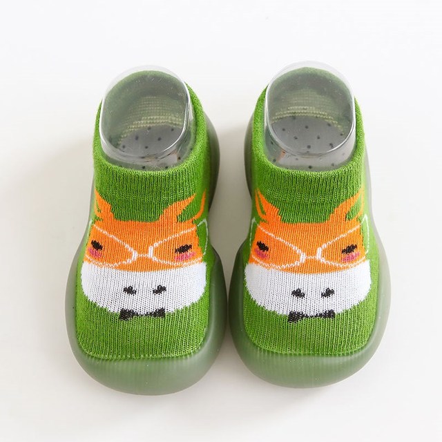 Baby sock shoes anti-skid spring autumn cartoon animal breathable shoes baby girl baby boy soft TPE sole baby boy casual shoes