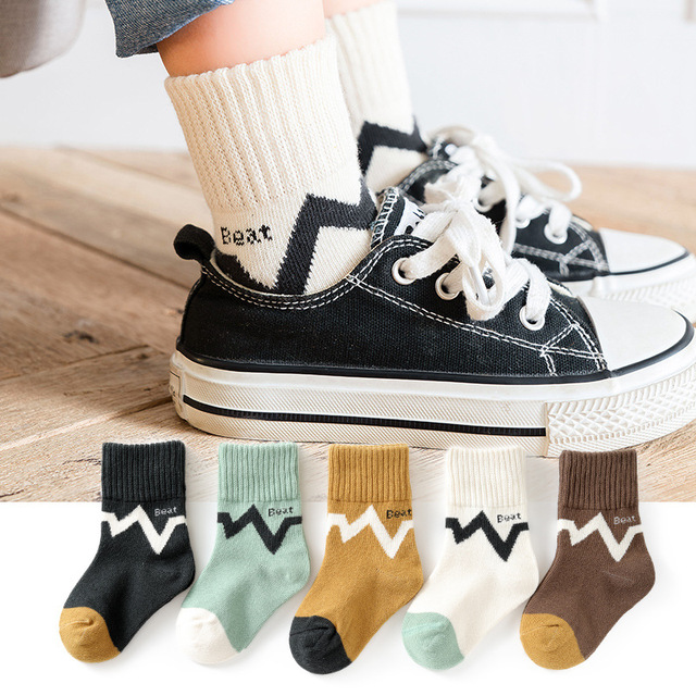 5pairs/lot Baby Boys Girls Socks Fashion Cartoon Animal Pattern Cotton Kids Socks 1-12 Years New Spring Autumn Socks for Boy