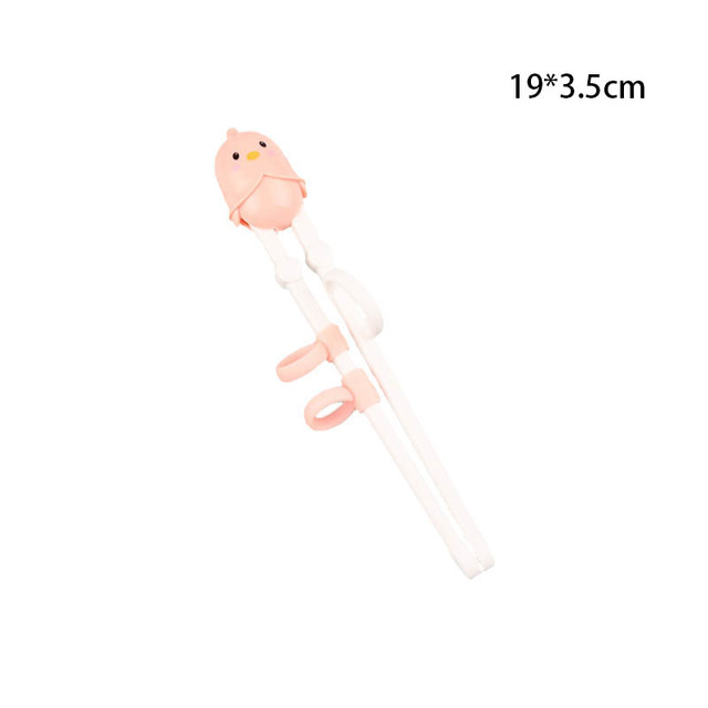 Baby Learning Chopsticks Cartoon Animal Beginner Chopsticks Portable ABS Silicone Children's Tableware Kids Training Auxiliary