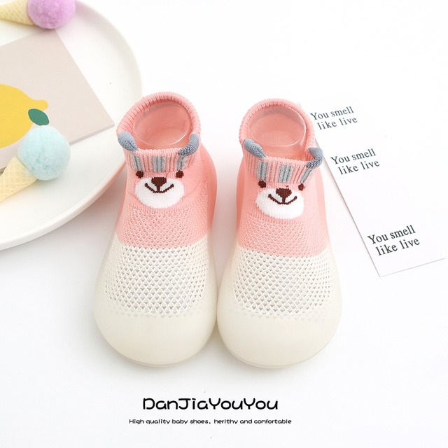 Children's Sock Shoes Summer Hollow Out Cartoon Anti-Skidding Baby Girl Outdoor Shoes Baby Boys Shoes First Walking Shoes 2022