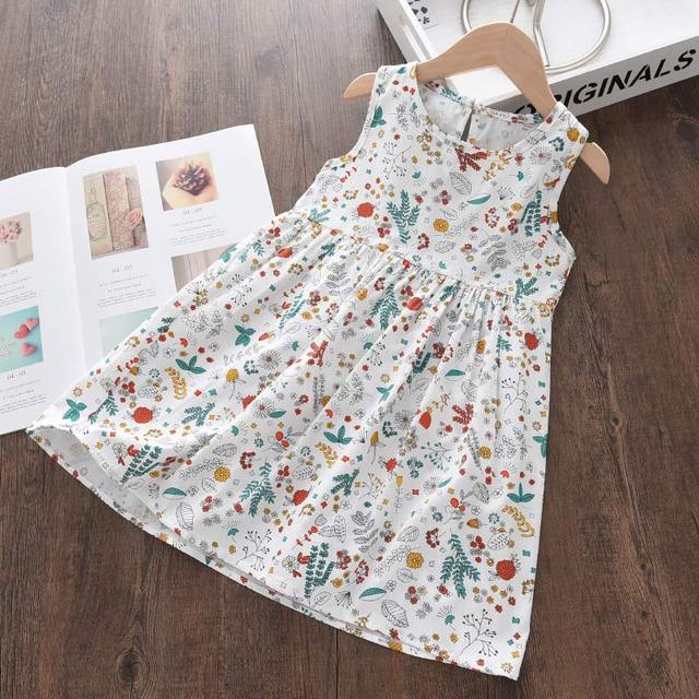 Keelorn Girls Dress Summer 2022 Kids Clothes Sleeveless Hollow Out Baby Princess Dresses For Baby Clothes Vestidos 2-7Y