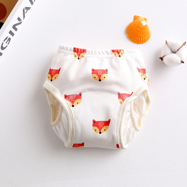 Cotton Reusable Baby Diapers Cute Waterproof Training Pants Panties Washable Underwear Infant Cloth Diapers Baby Diaper Diapers