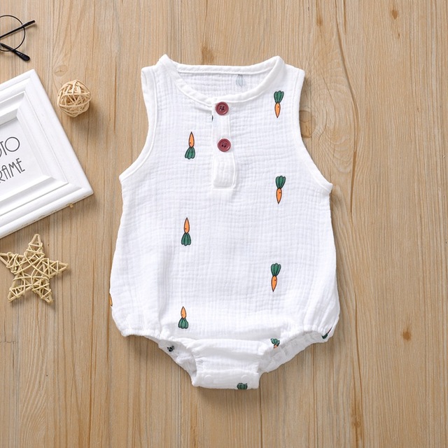 Summer Baby Boys Girls Romper Gauze Cotton Linen Baby Romper Playsuit Jumpsuit Fashion Newborn Baby Clothes