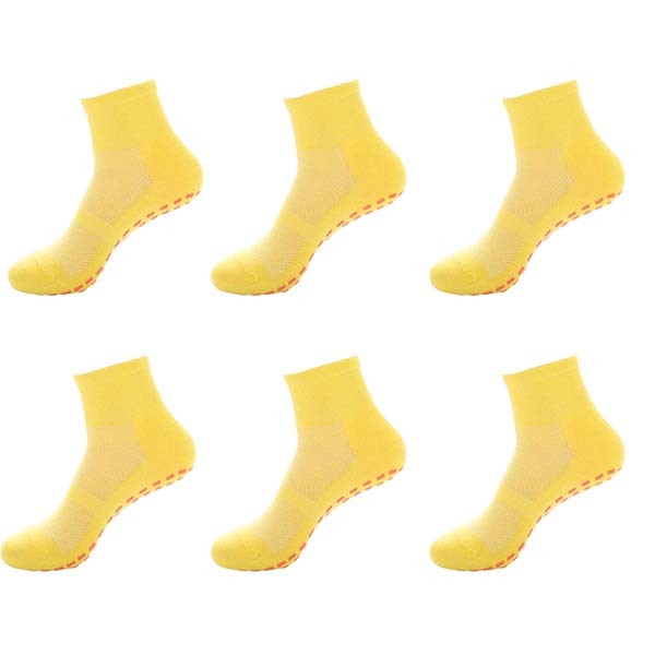 6 pairs/lot anti slip socks kids adults non slip sticky grip floor socks toddler child adult anti slip men and women trampoline sock