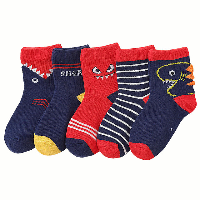 Cotton Kids Socks Spring Autumn Cute Cartoon Newborn Casual Sports Toddler Baby Boys Socks Letters Print Girls Socks 0 to 12 Years