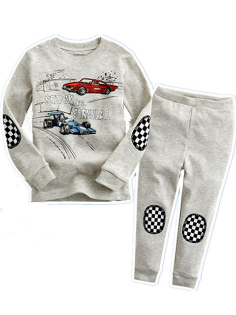 New Children Pajamas Sets Kids Boys Girls Cars Baby Clothes Sleepwear Cotton Pajamas Lightning McQueen Cartoon Sleepwear Set