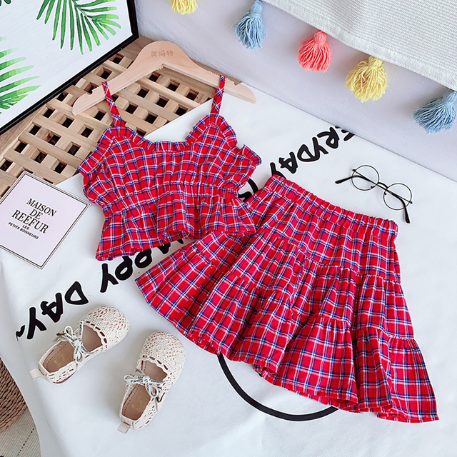 Summer Children Girls Dress Ribbed Knitted Girls Ruffles Princess Dresses Casual Teenage Daily Kids Clothes 1-4Y JYF