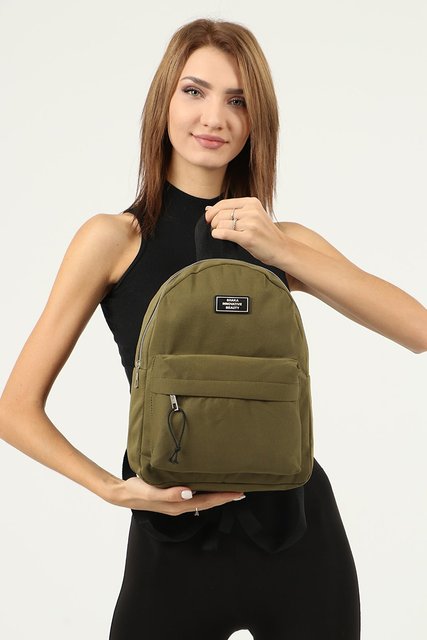 Black 2-compartment backpack