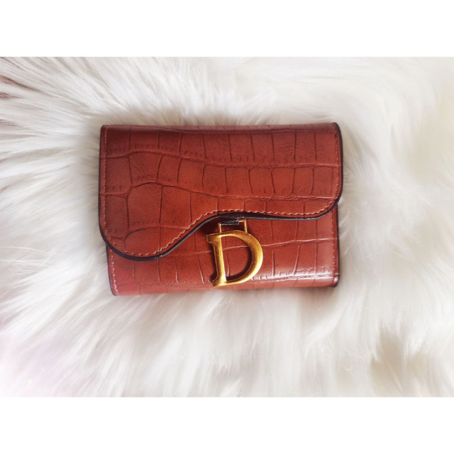 2021 new designer famous brand D style ladies wallet leather card bag all-match temperament women handbag