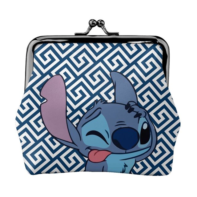 2022 Disney Stitch Female Small Wallet Luxury PU Wallet Coin Purses Women Girl Trend Card Holder Designer Clutch Bag Cartoon