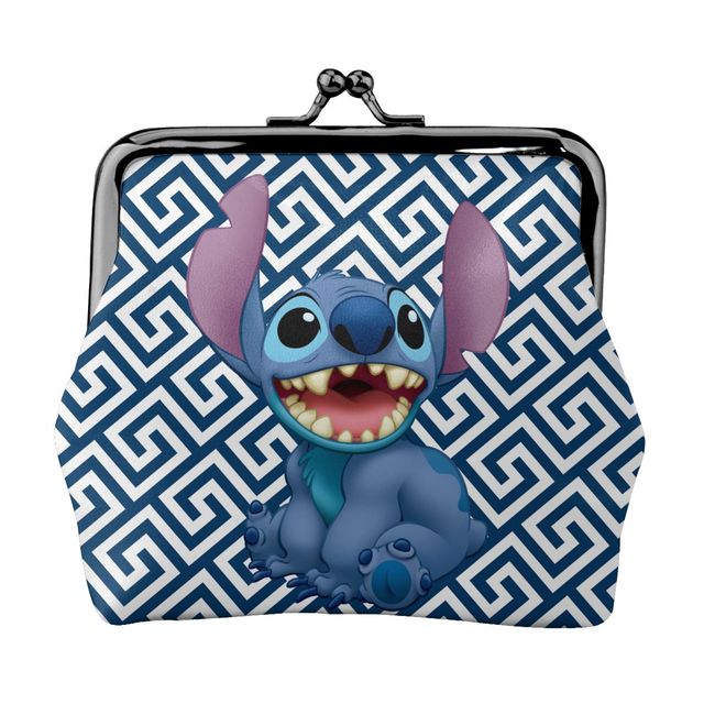 2022 Disney Stitch Female Small Wallet Luxury PU Wallet Coin Purses Women Girl Trend Card Holder Designer Clutch Bag Cartoon