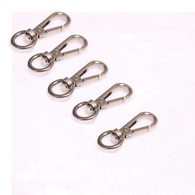 5Pcs Bag Metal Belt Buckle Swivel Trigger Buckle Lock Swivel Buckle Snap Hook Clip DIY Keychain Ring Keyring Craft Bag Hardware Parts