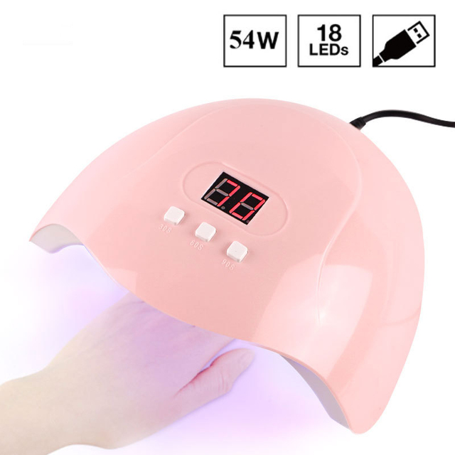 280W LED Nail Dryer Lamp for Drying Nails 66 UV Curing Lamp Bead Gel Polish Manicure Infrared Sensor Professional Nails Equipment