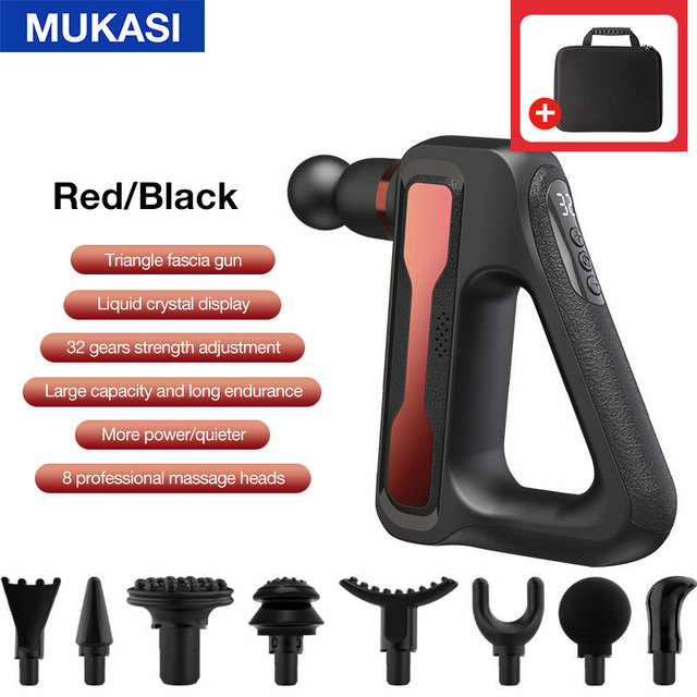 MOKASI Electric Massage Gun 32 Level Gun Fascia Deep Tissue Neck Body Back Muscle Sport Massager Relax Pain Relief Exercise