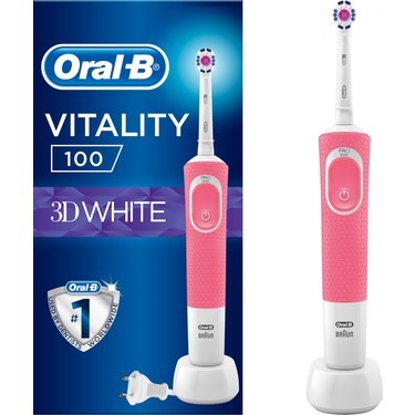 Original Oral-B Vitality 100 Rechargeable Electric Rotating Toothbrush 3in1 Charging Station Handle Ultrathin Brush Head