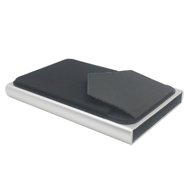 Pop Up Rfid ID Card Holder Slim Wallet Aluminum Elastic Back Pouch ID Credit Card Holder Blocking Protection Travel ID Card Holder