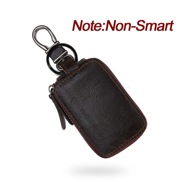 Smart Bluetooth Compatible Tracker Genuine Leather Wallet Keys Organizer Men Smart Car Holders Housekeeper Keychain Men