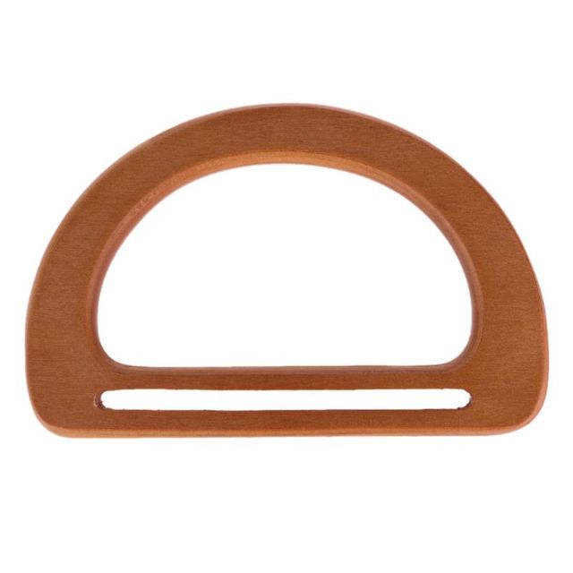 D Round Shape Bamboo Wood Resin Bag Handle For Handbag Hand Purse Frame DIY Bags Accessories New Fashion Bag Handles