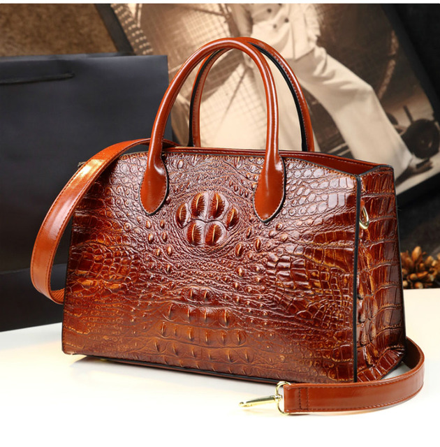 High quality luxury handbags for women, high quality crocodile pattern handbag