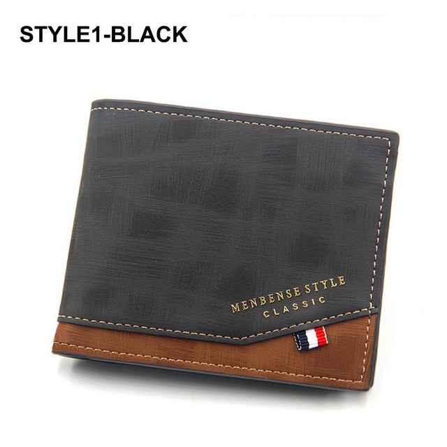 Luxury Fashion Men Leather Wallet Slim Coin Purse Business Foldable Wallet Man Card Holder Pocket Clutch Male Bags Tote Bag