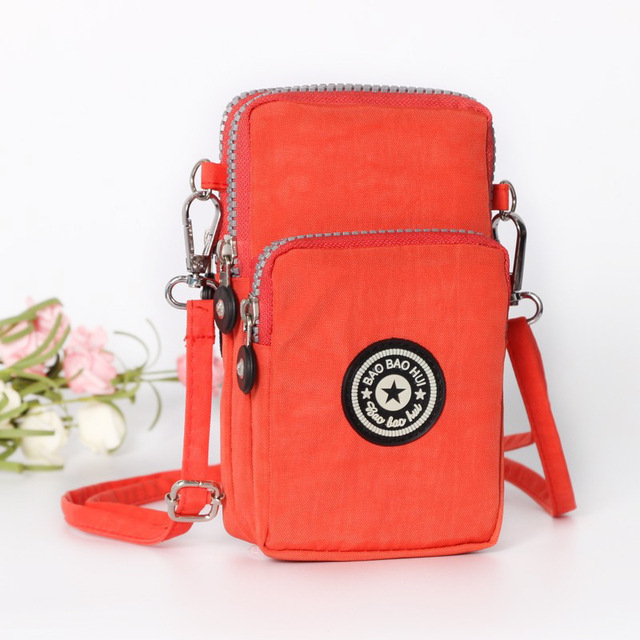 Mobile Cover Women Hanging Shoulder Mobile Phone Bag Wallet Coin Purse Zipper Small New Wild Small Messenger Bag Female