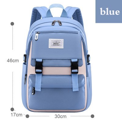 2021 Children Backpack New Large Capacity School Bags Teenagers Leisure Backpack Lightweight Wearable British Style