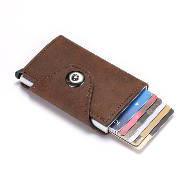 Personalized RFID Wallet for Men and Women Name Aluminum Metal Wallet Business Card Holder