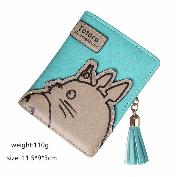 High Quality Women Wallets Totoro Design Ladies Clutch PU Leather Wallet Student Coin Purse Money Bags Long/Short Card Holder