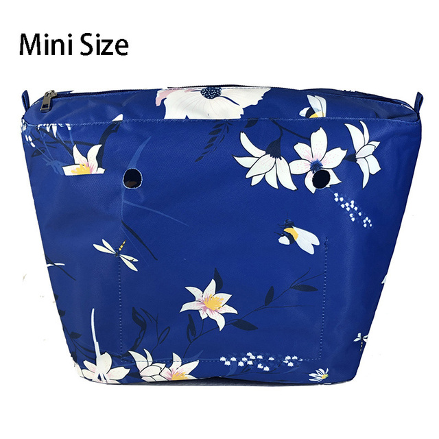 Floral trim waterproof inner insert, classic small inner pocket, handbags accessory