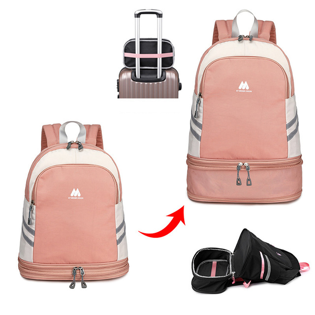 Multifunctional Backpack Women Yoga Swimming Sports Fitness Organizer Pouch Waterproof Travel Clothes Shoes Ipad Storage Accessories