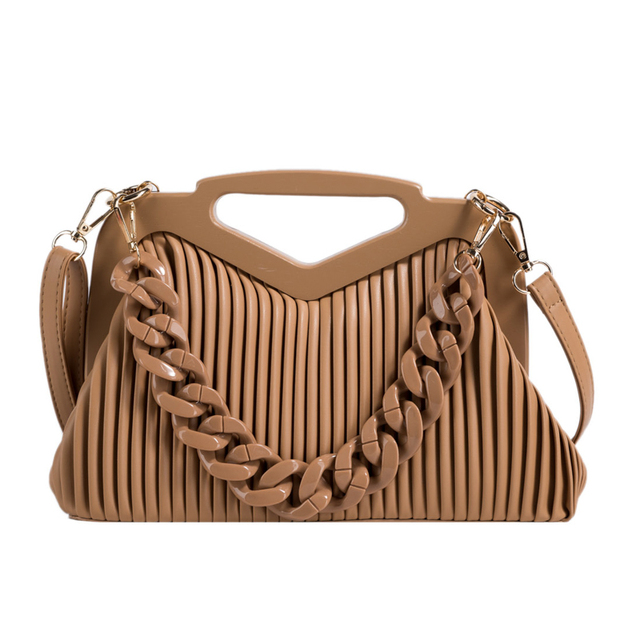 Top Brand Triangle Handbag Designer Pleated Shoulder Bag For Women Small Handbags High Quality Crossbody Bag Satchels Hobo Bags