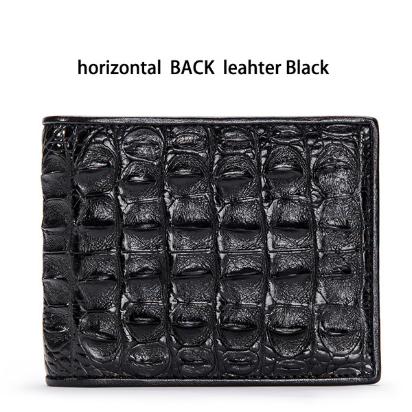 Luxury Genuine Crocodile Wallet Men Fashion Brand Design Leather Small Wallet Fashion Crocodile Skin High Quality Short Wallet