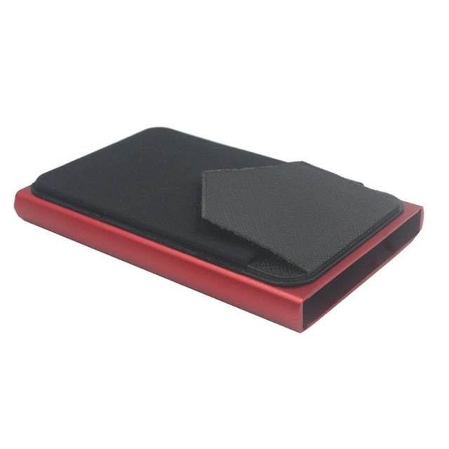 Anti-theft Automatic ID ID Card Holder Small Case Aluminum Protective Bank Credit Card Storage Bag Wallet Purse