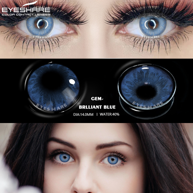 Eyeshare Colored Eye Lenses Annual Makeup Colored Eye Contact Lenses Eye Contact Lenses Cosmetic Colored Eyes Eyes Makeup