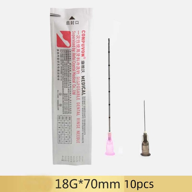 Blunt tip cannula for filler injection 18G 21G 22G 23G 25G 27G30G uric acid face fill nose slight blunt needle 2pcs/pack *10