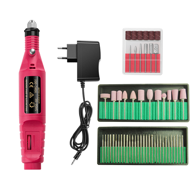 Electric Nail Drill Machine 20000RPM Manicure Machine Set Free Mill Cutter For Manicure Nail File Pedicure Tools