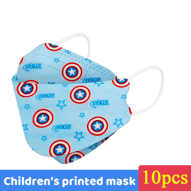 Disney Children Cartoon KN95 Face Mask 4 Layers Dust-proof Reusable Boys Girls Multicolor Collocation Printing FFP2 Mascarillas