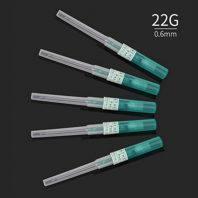 Disposable body piercing needles sterile steel surgical needles 14g 16g 18g 20g 22g 50pcs