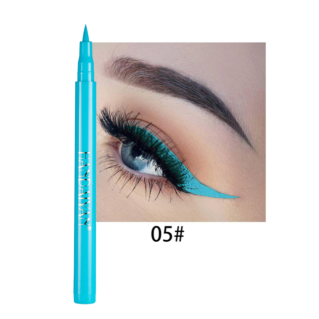 Colorful Liquid Eyeliner Waterproof Gel Eyeliner Stamp Pen Pencil Long Lasting No Blooming Waterproof Eye Liner Makeup Tools